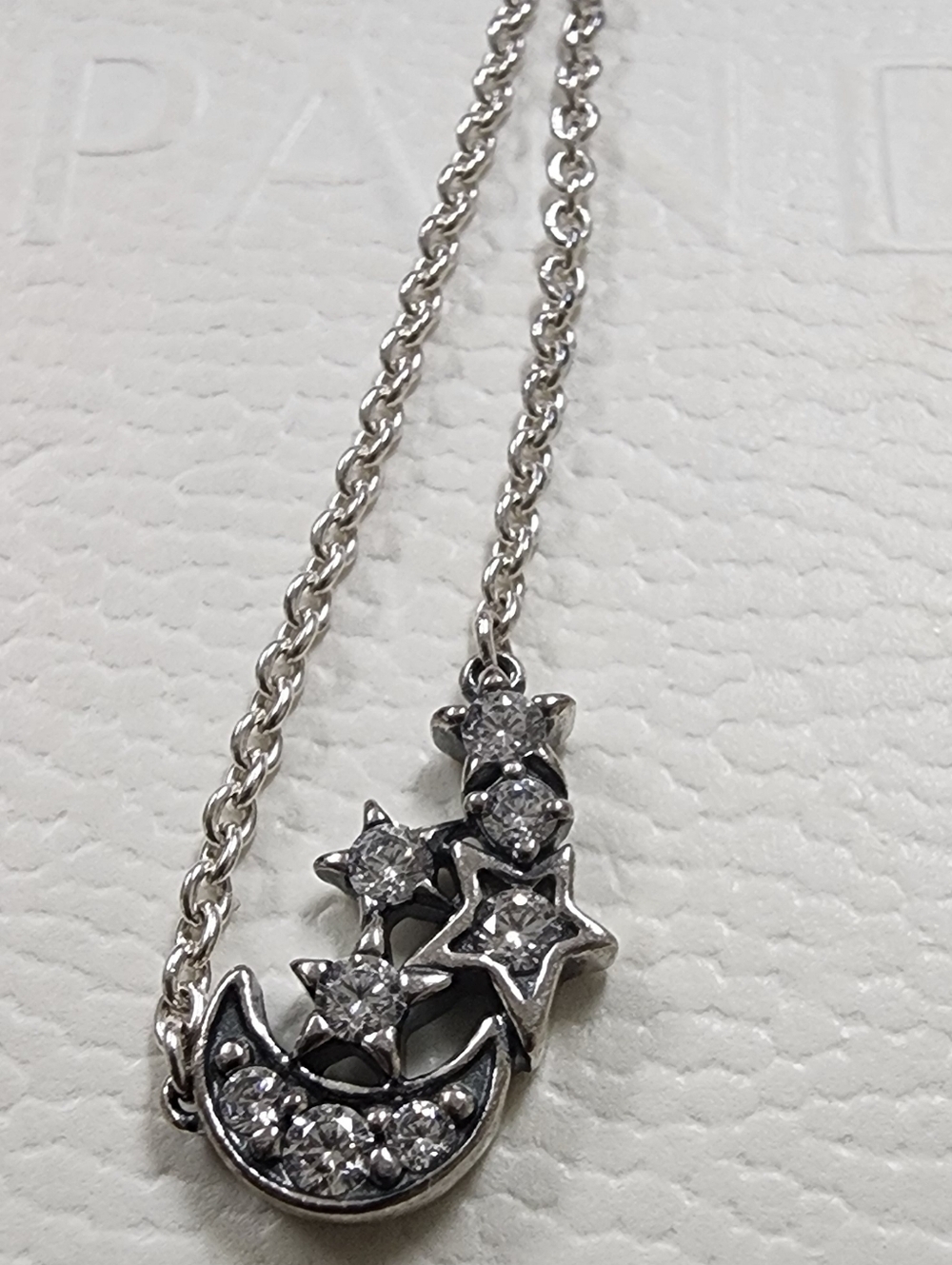 Sparkling Moon & Star Collier Necklace